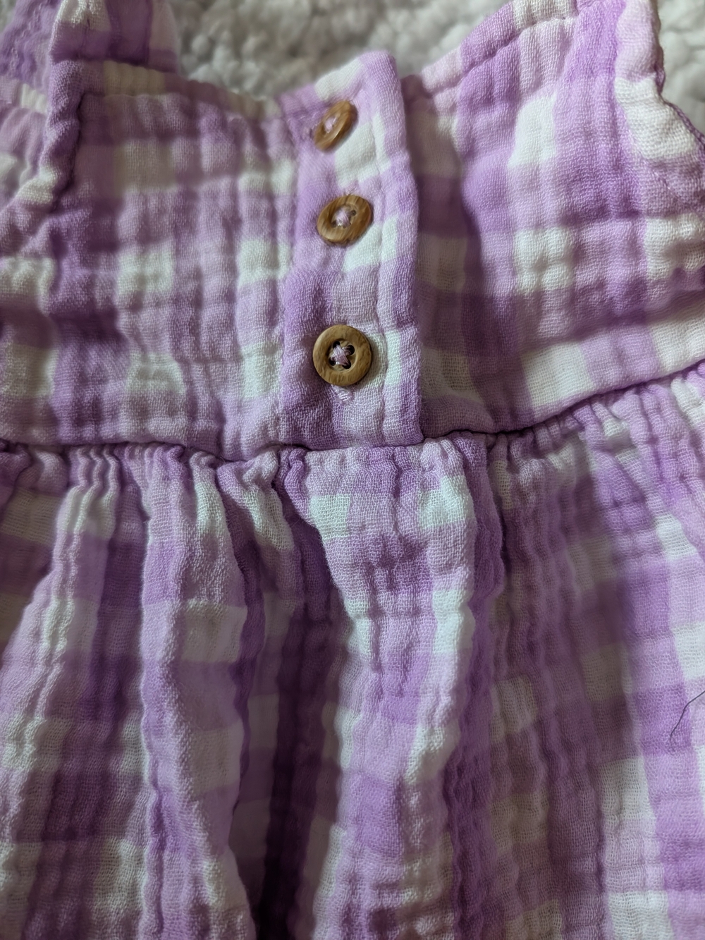 Koala Kids Lavender Plaid Dress and Bloomers - Picture 3 of 4